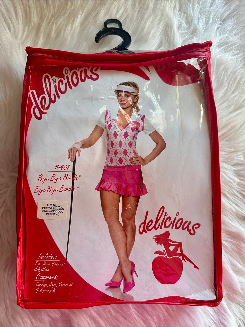 Delicious Pink Argyle Golf Skort Set! NEW! NWT! Sz Small! Sexy & Fun!!!